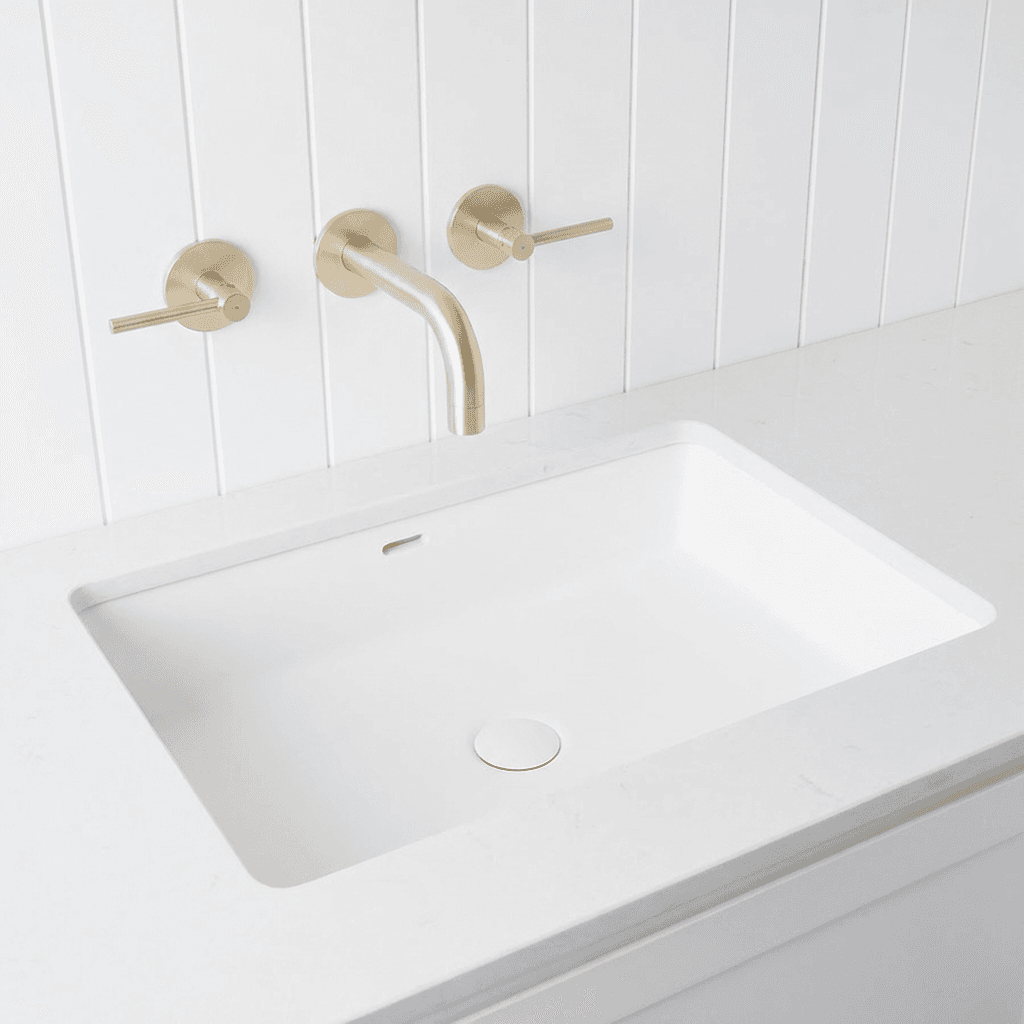 Under Mount Rectangular Basin Matte White