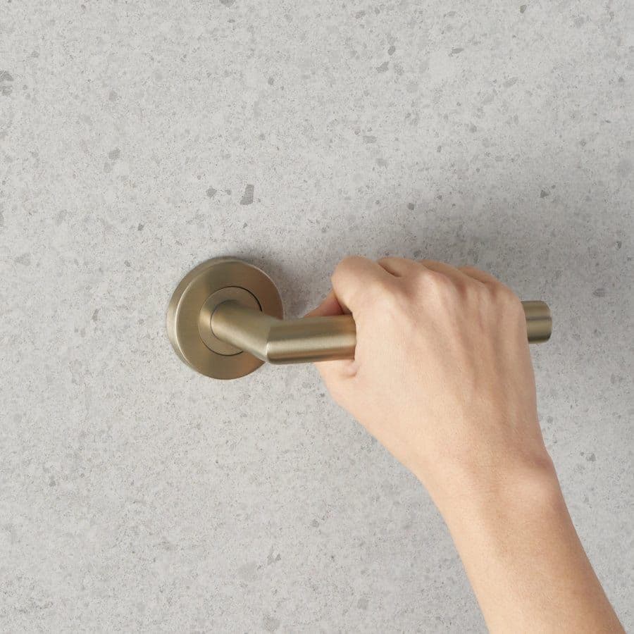 Sydney Door Handle Warm Brushed Nickel