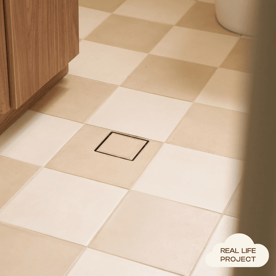 Tile Insert Floor Waste Warm Brushed Nickel