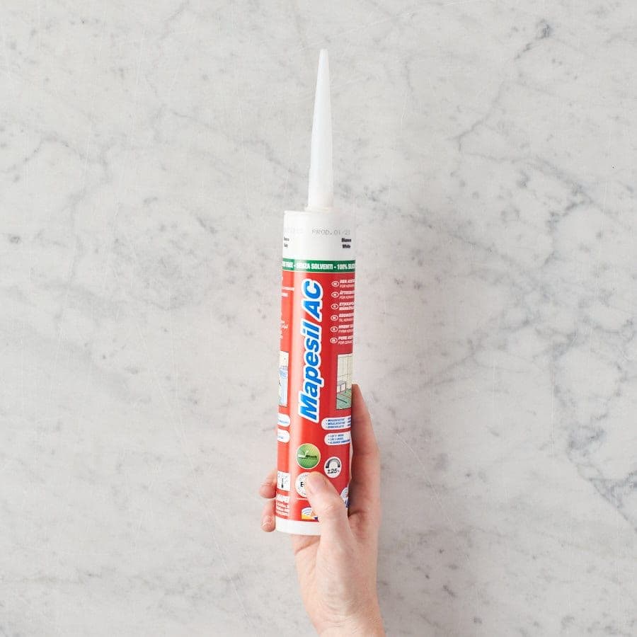 Silver Grey Mapei Silicone Sealant Mapesil AC 310ml Tube