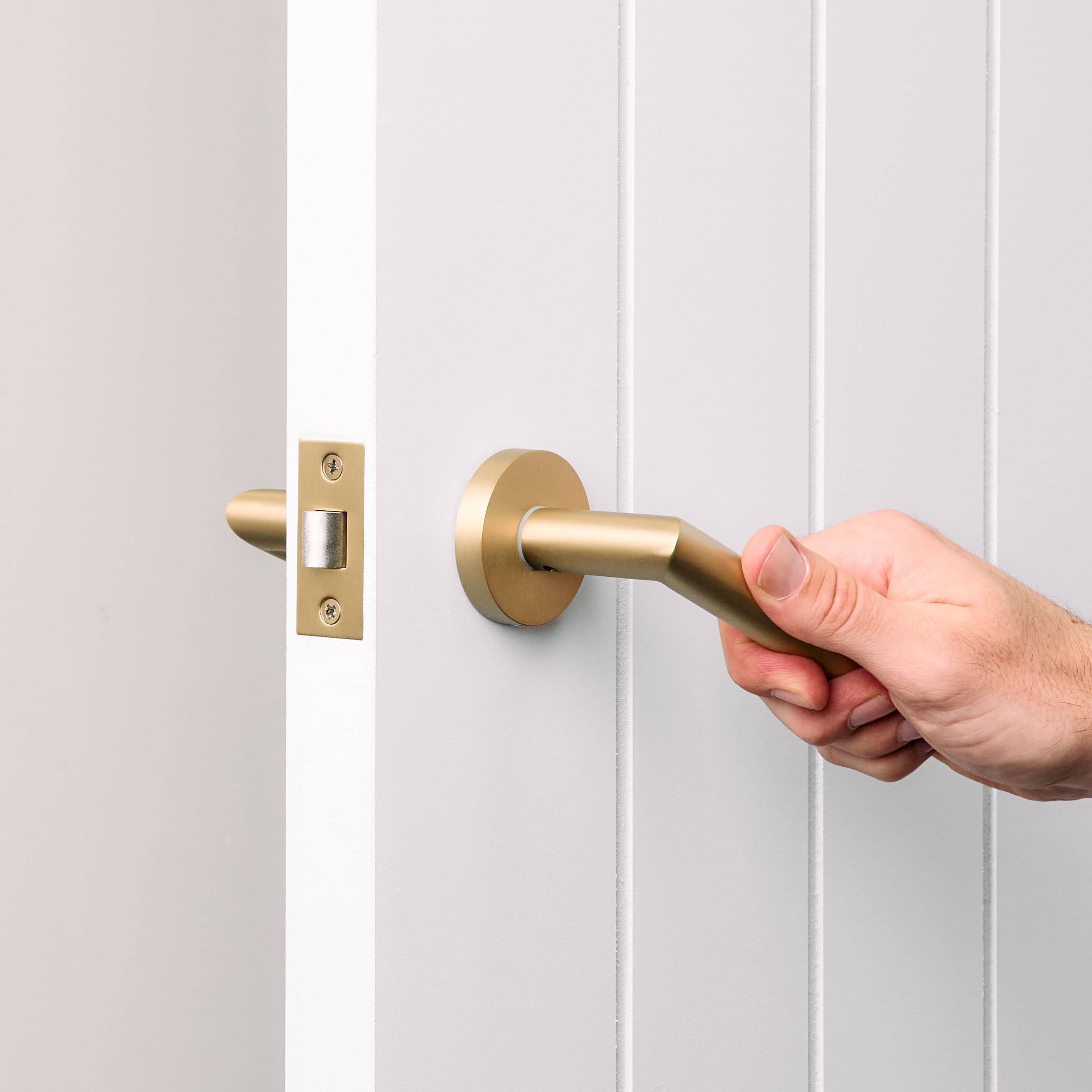 Sydney Door Handle Brushed Brass