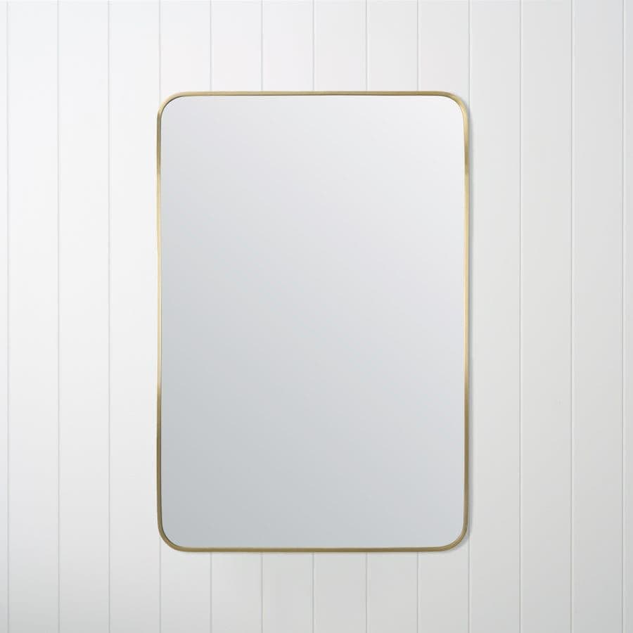 Rectangular Mirror Brushed Brass