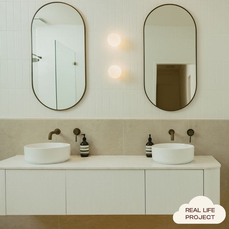 Oval Mirror Antique Brass