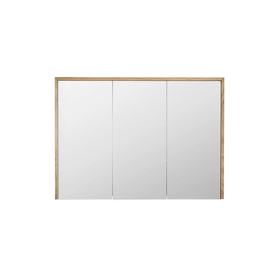 Bayview Mirror Cabinet 1200 American Oak Light