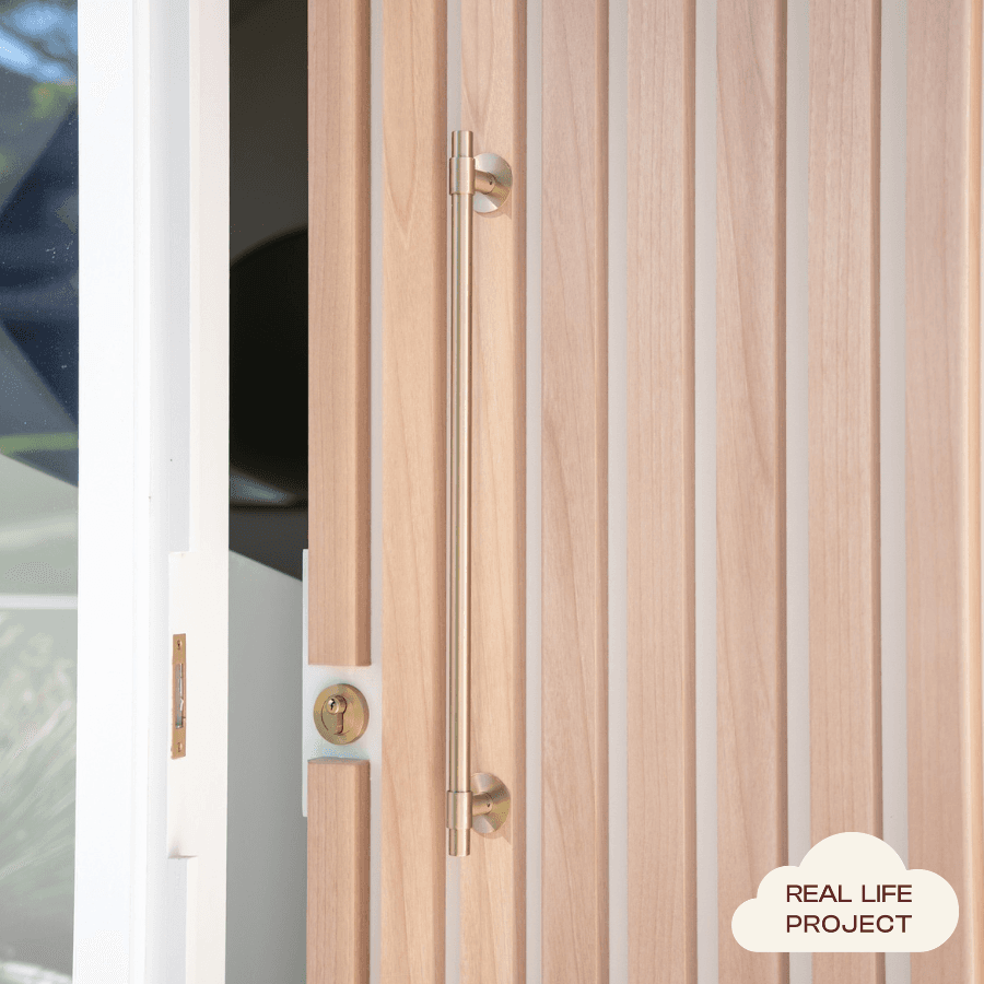 Front Door Double Side Pull Warm Brushed Nickel