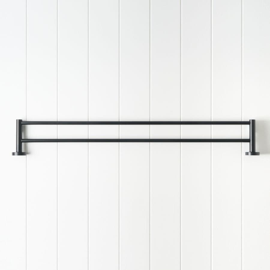 Sydney Double Towel Rail 750mm Matte Black