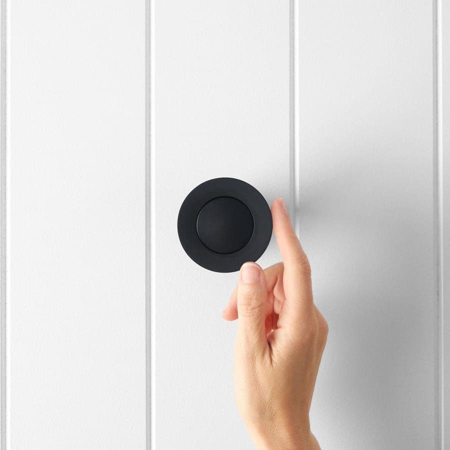 Pop Up Waste Black Matte - No Overflow