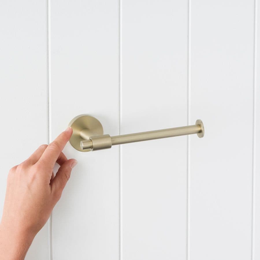 Melbourne Toilet Roll Holder Warm Brushed Nickel