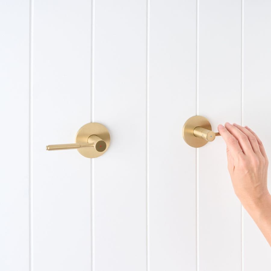 Melbourne Double Handle Taps Brushed Brass