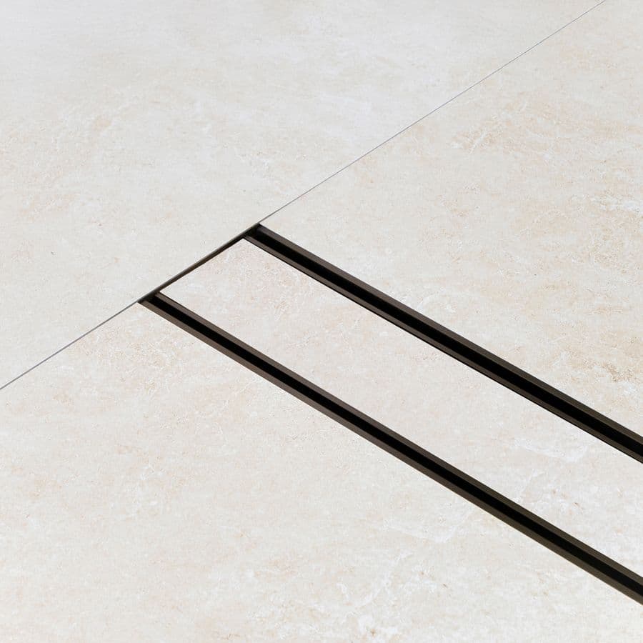 Aluminium Floor Drain 1M Antique Brass