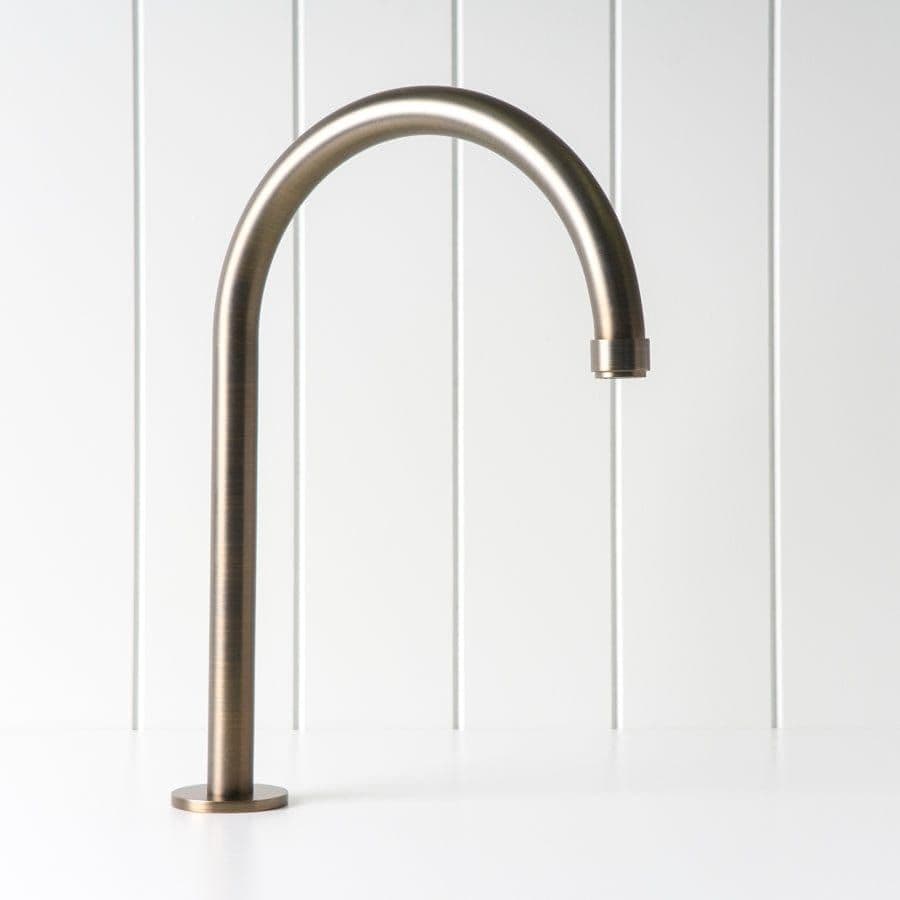 Melbourne Basin Spout Antique Brass