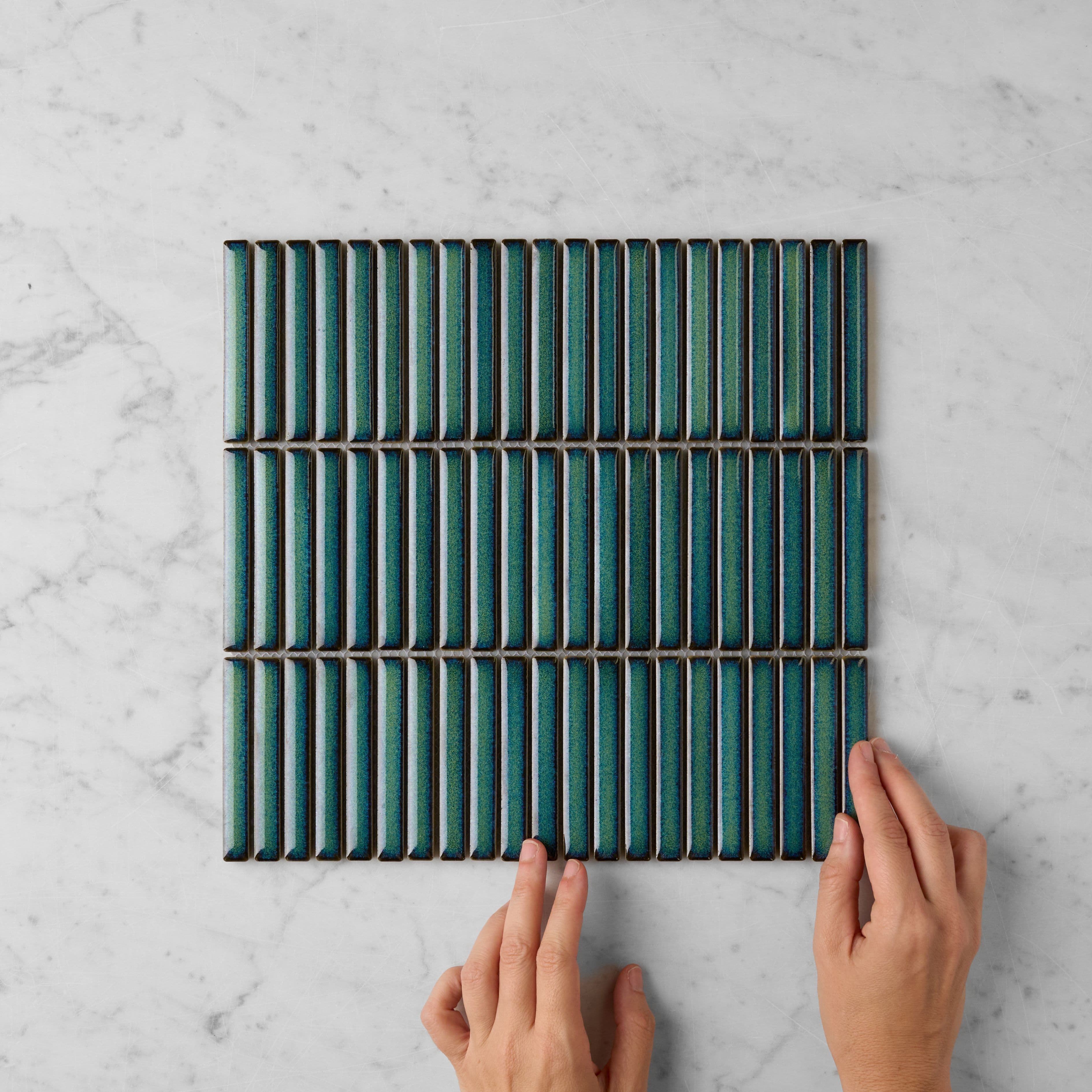 Coogee Antique Green Kit Kat Mosaic Tile