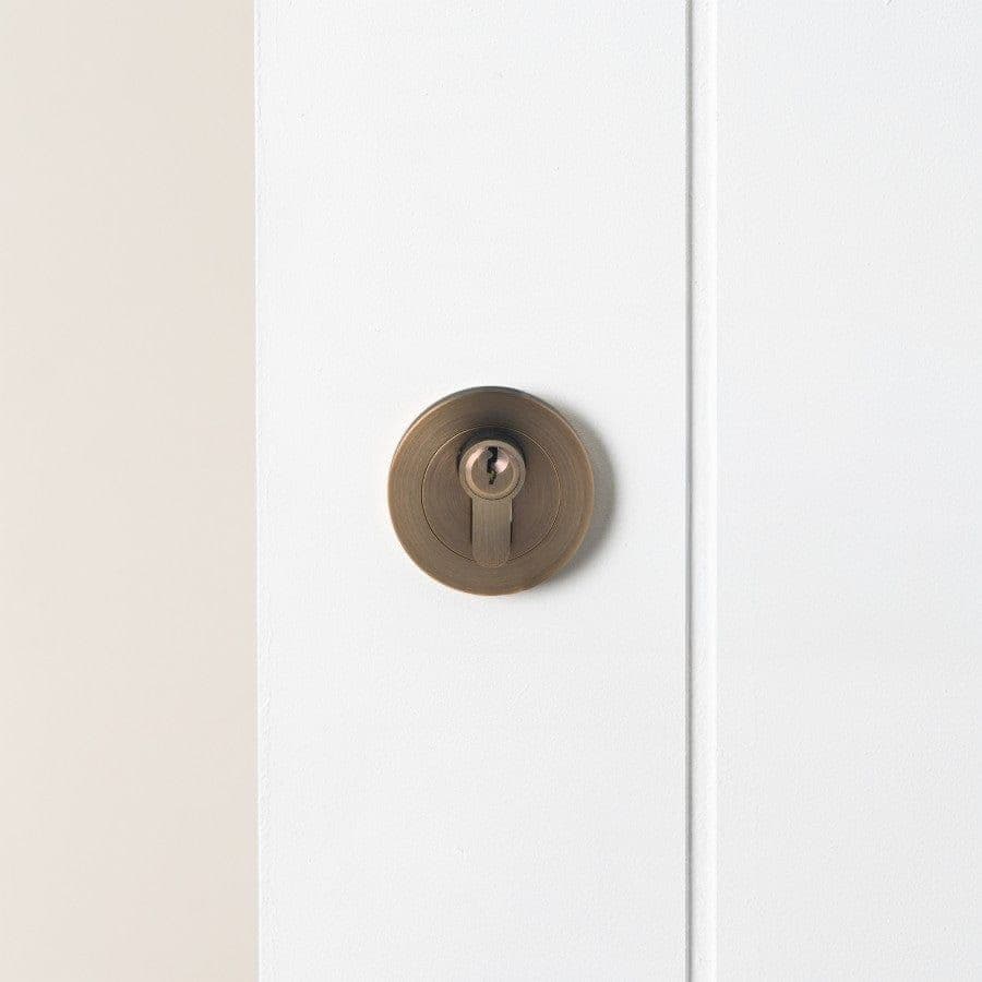 Front Door Lock Antique Brass