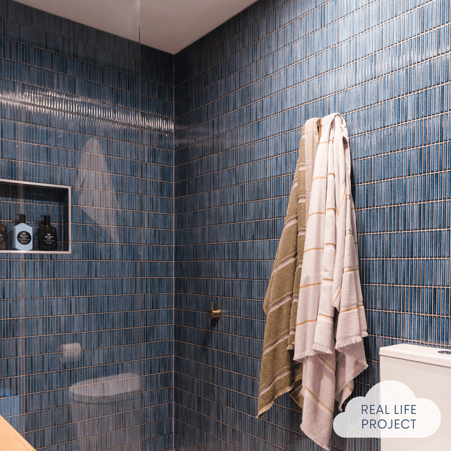 Coogee Antique Blue Kit Kat Mosaic Tile