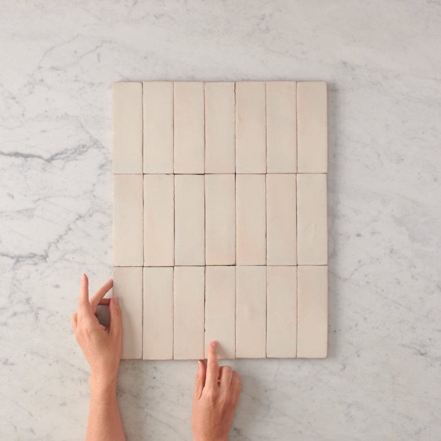Noosa Semi Gloss Zellige Bone Tile