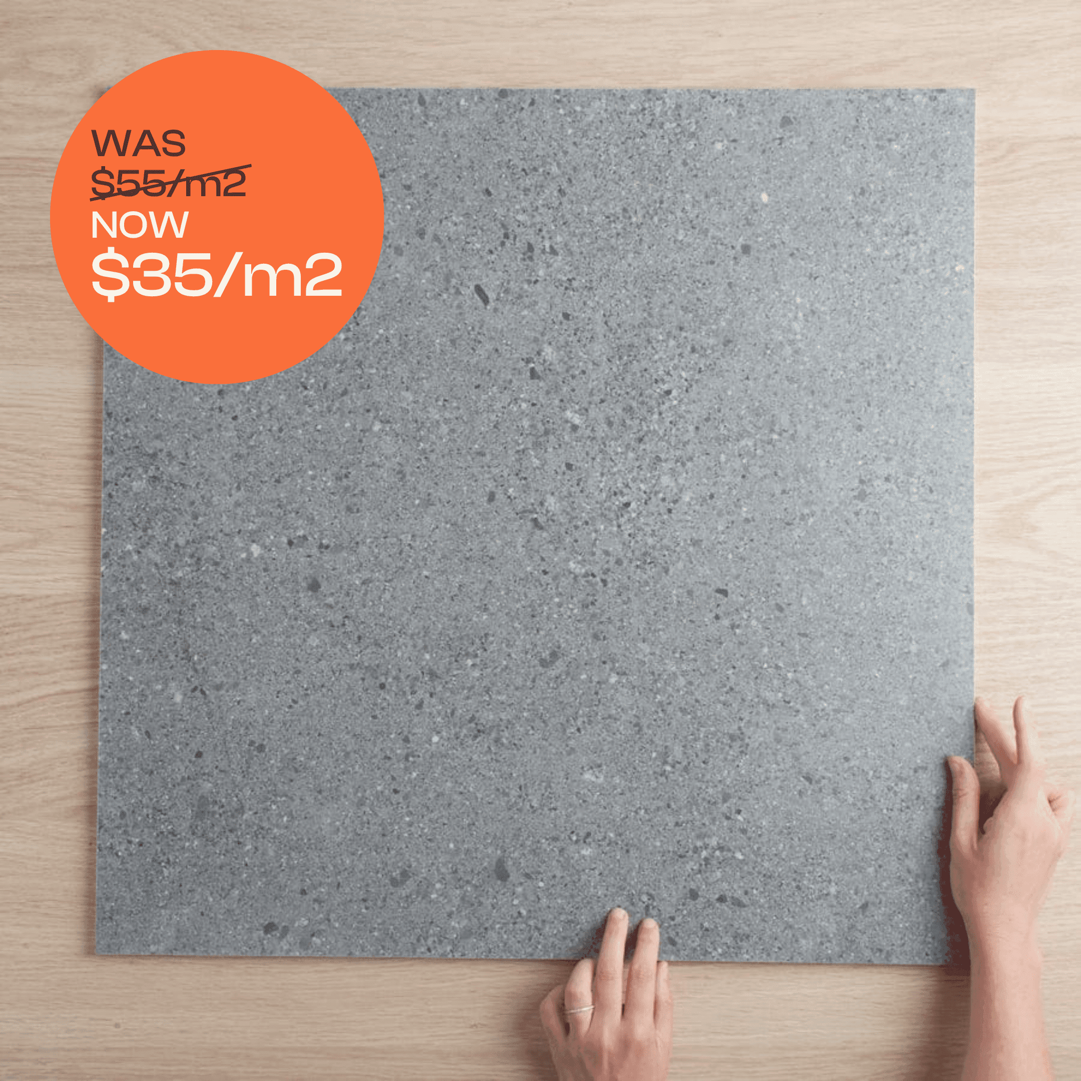 Hamilton Matte Charcoal Concrete Look Tile