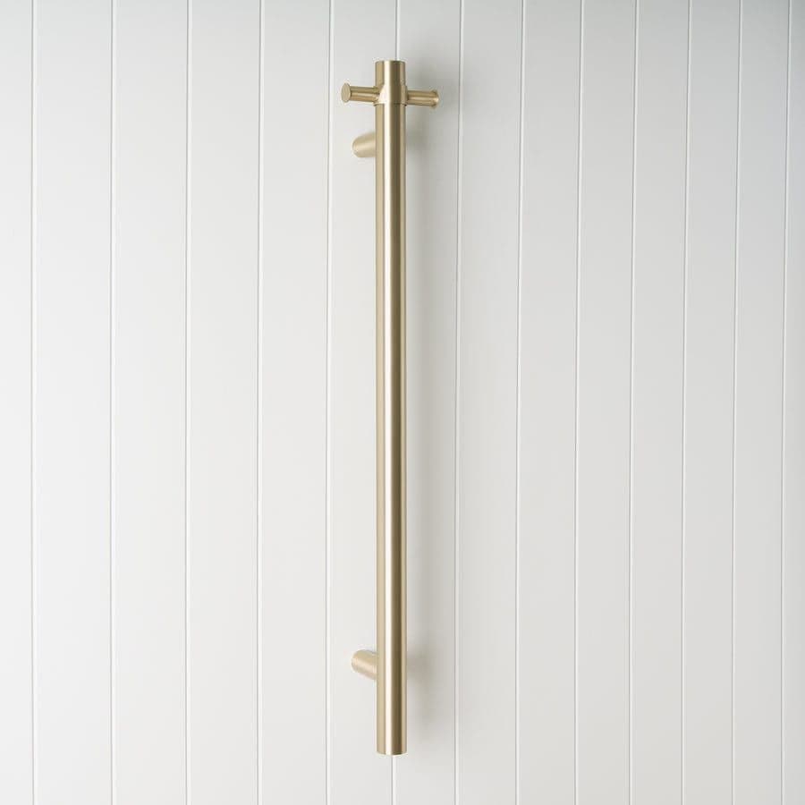 Heated Towel Rail Warm Brushed Nickel