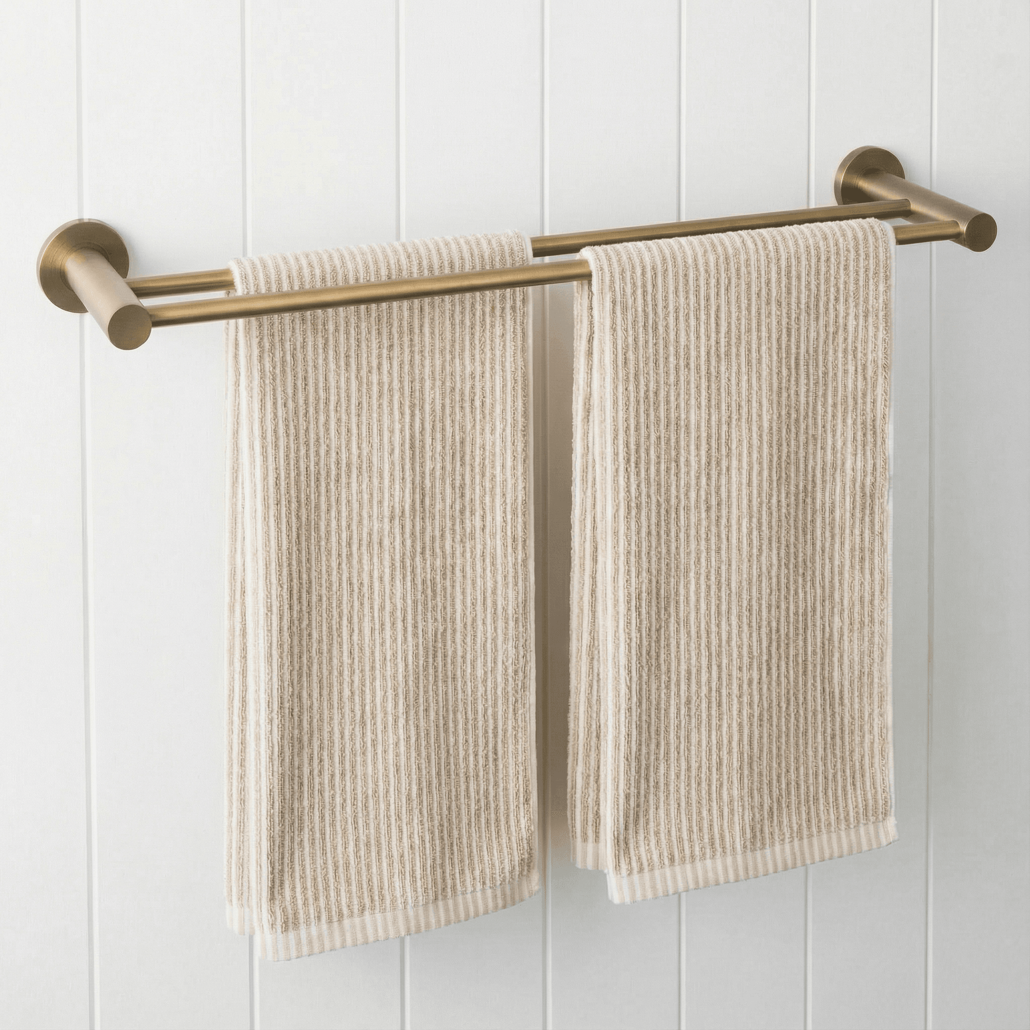 Sydney Double Towel Rail 600mm Antique Brass