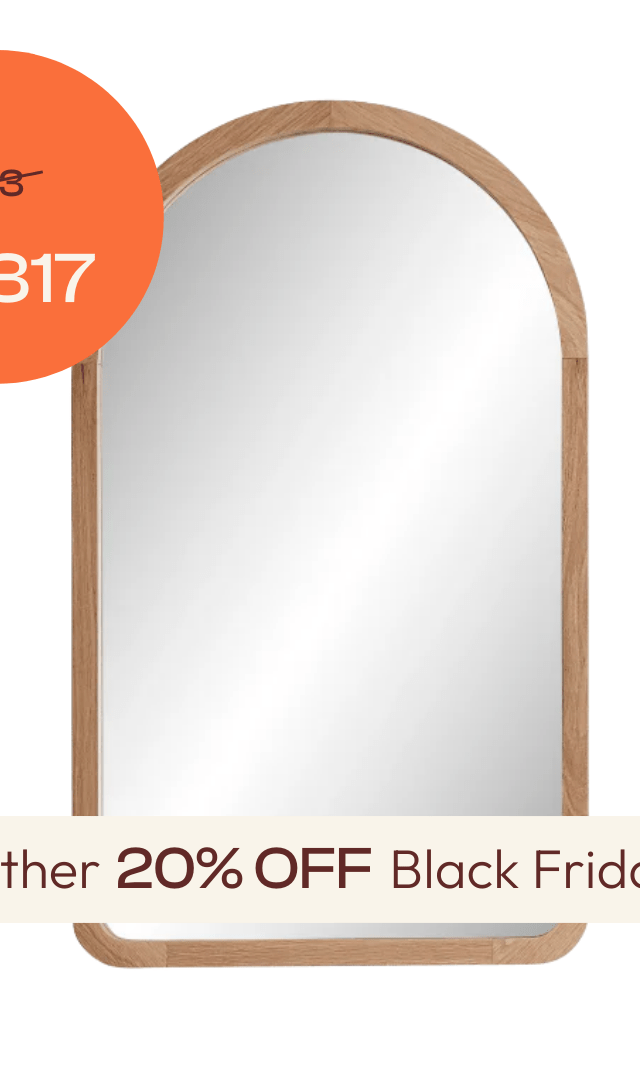 Alura Arch Mirror 600 Tasmanian Oak