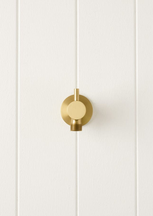 TileCloud BATHWARE Angel Valve (1/4 Turn knob) Brushed Brass