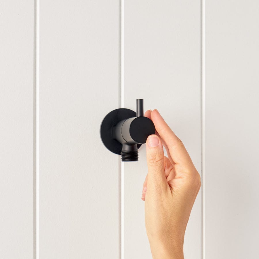 TileCloud BATHWARE Angel Valve (1/4 Turn knob) Matte Black