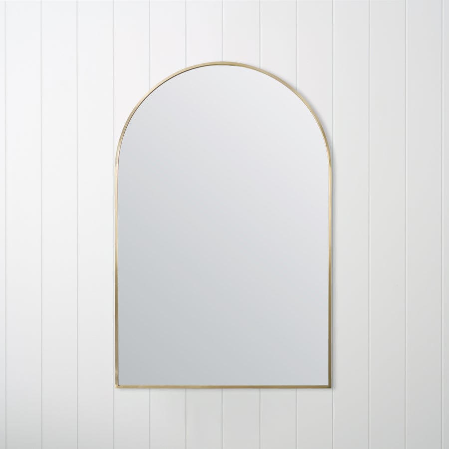 TileCloud BATHWARE Arch Mirror Brushed Brass