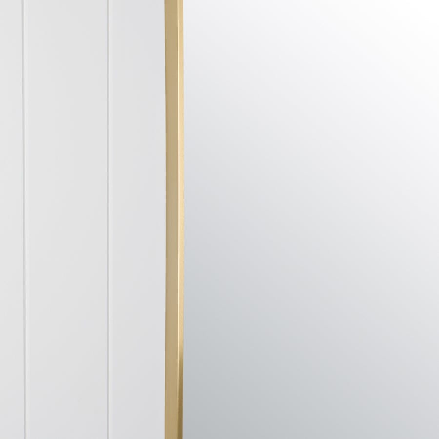 TileCloud BATHWARE Arch Mirror Brushed Brass