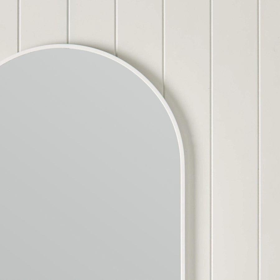 TileCloud BATHWARE Oval Mirror Matte White