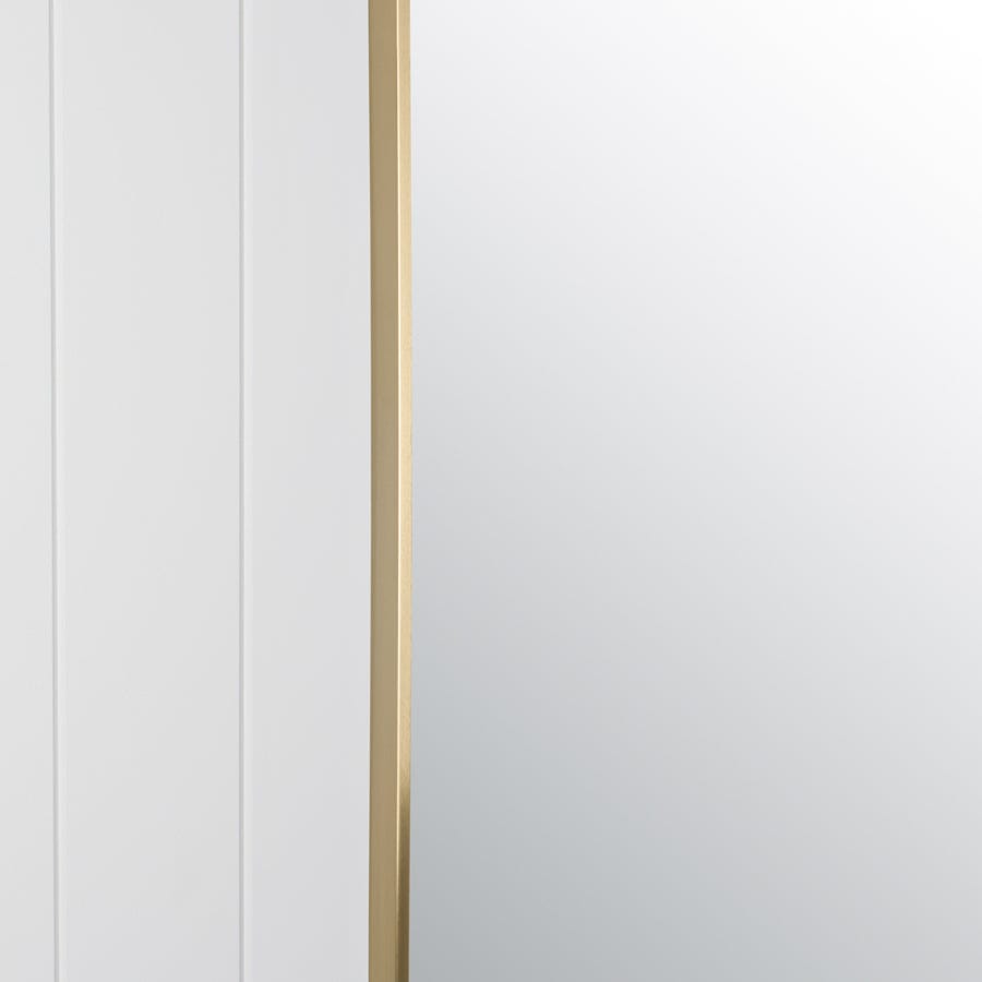 TileCloud BATHWARE Rectangular Mirror Brushed Brass