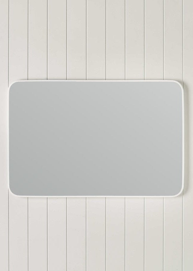 TileCloud BATHWARE Rectangular Mirror Matte White