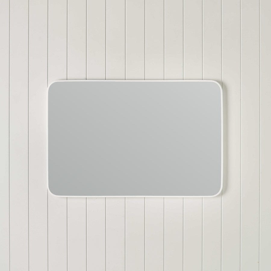 TileCloud BATHWARE Rectangular Mirror Matte White