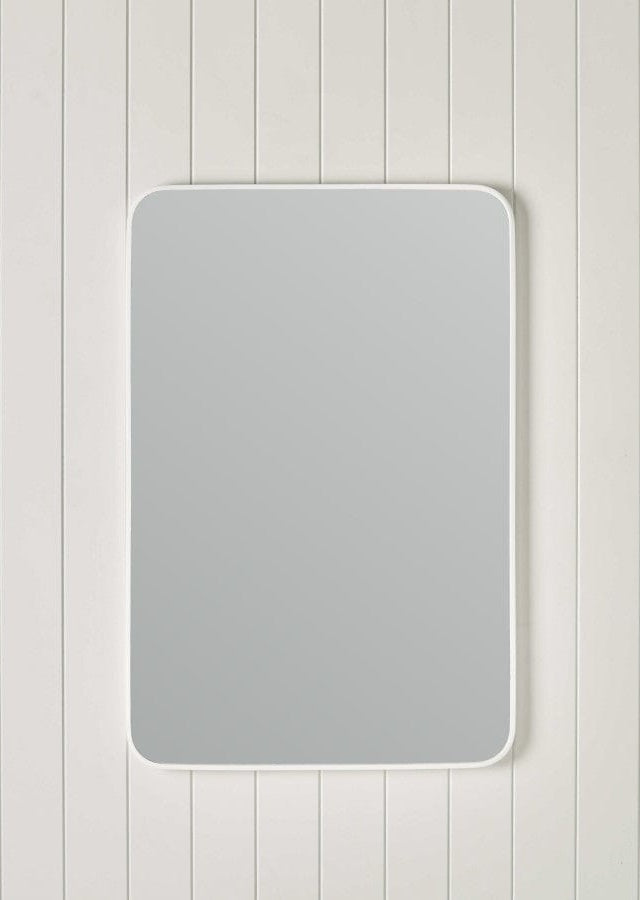 TileCloud BATHWARE Rectangular Mirror Matte White