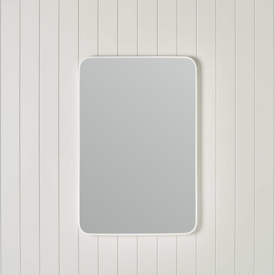 TileCloud BATHWARE Rectangular Mirror Matte White