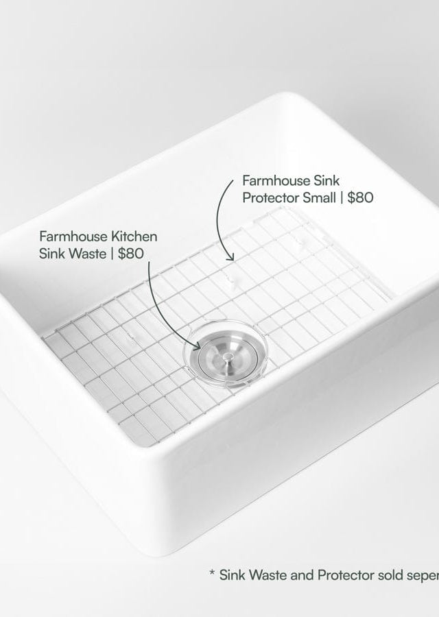 TileCloud BATHWARE Small Farmhouse Fireclay Sink