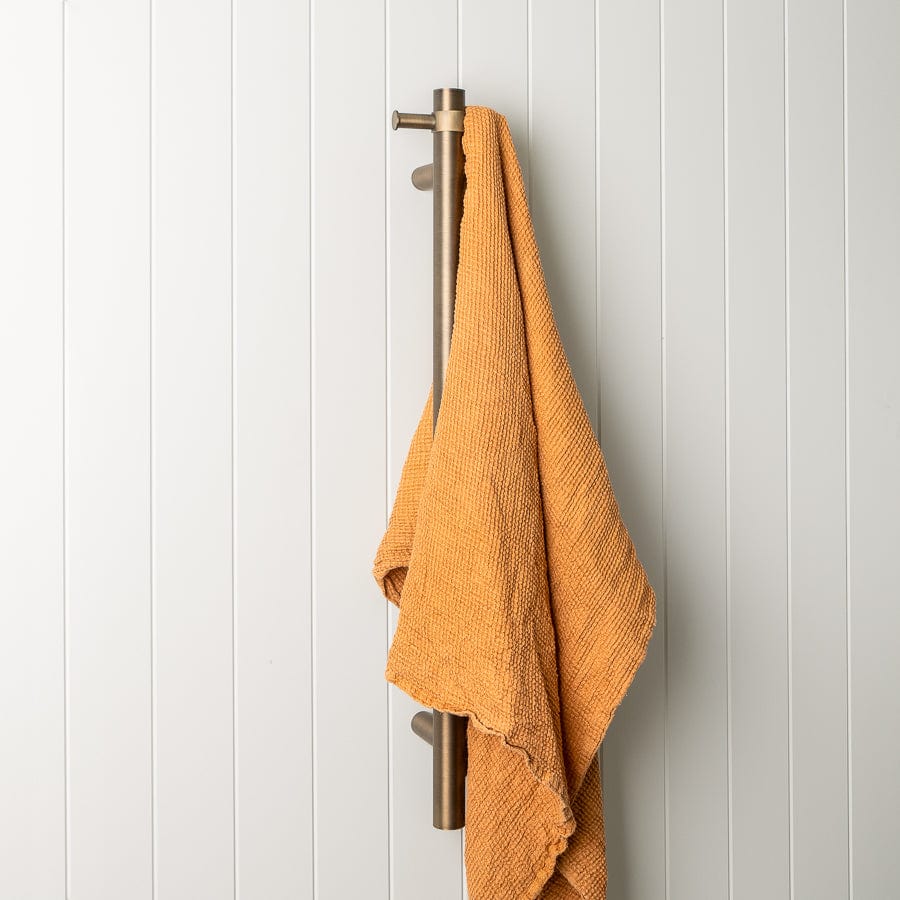 TileCloud TAPWARE Heated Towel Rail Antique Brass