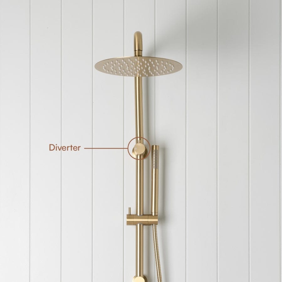 Yabby TAPWARE Combination Shower Brushed Brass