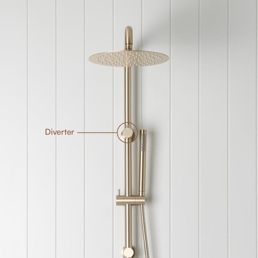 Yabby TAPWARE Combination Shower Warm Brushed Nickel