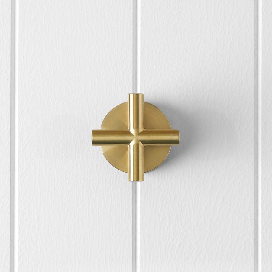 Yabby TAPWARE Cross Taps Brushed Brass