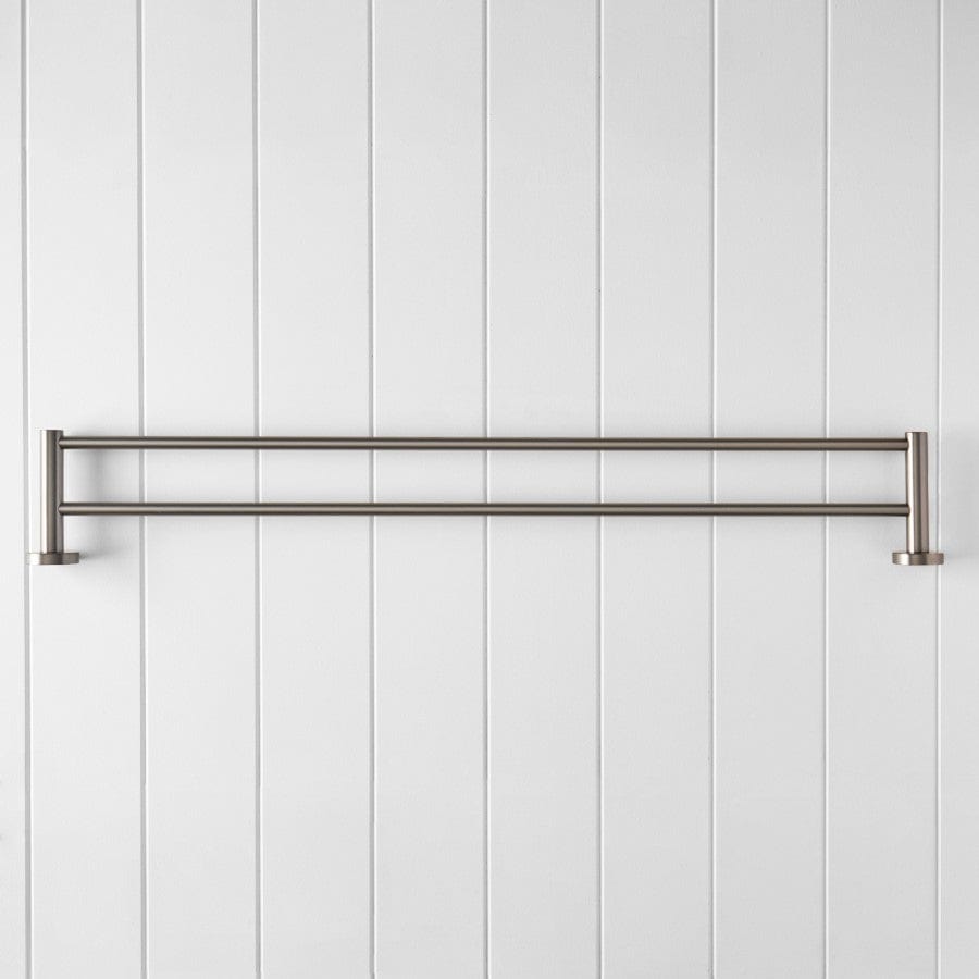 Yabby TAPWARE Double Towel Rail Gunmetal