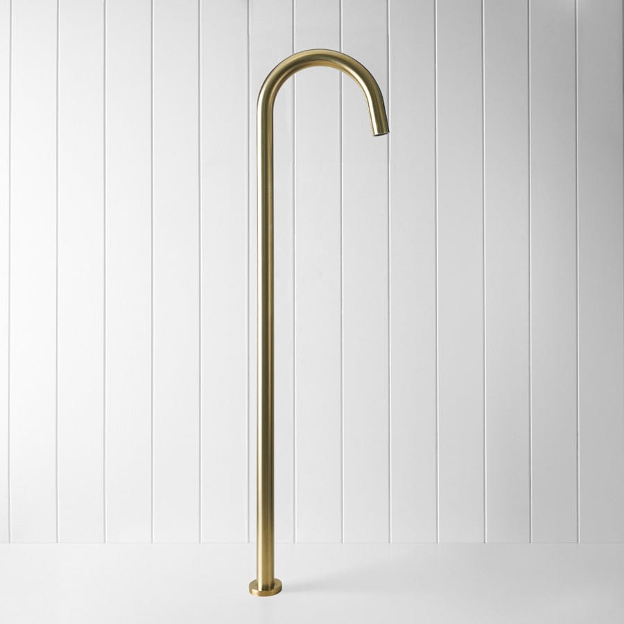 Yabby TAPWARE Freestanding Bath Spout Brushed Brass