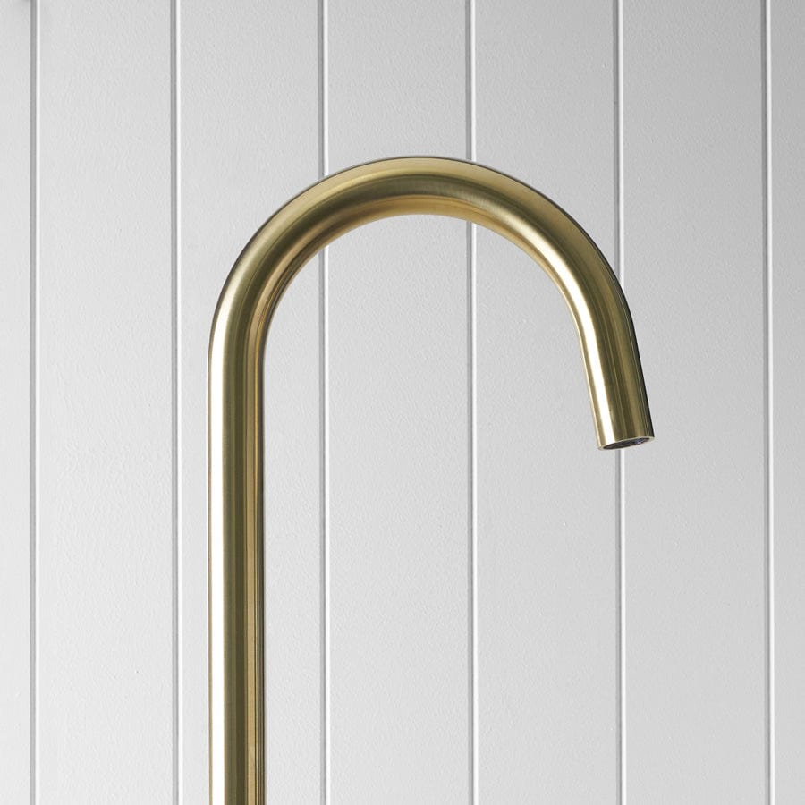 Yabby TAPWARE Freestanding Bath Spout Brushed Brass