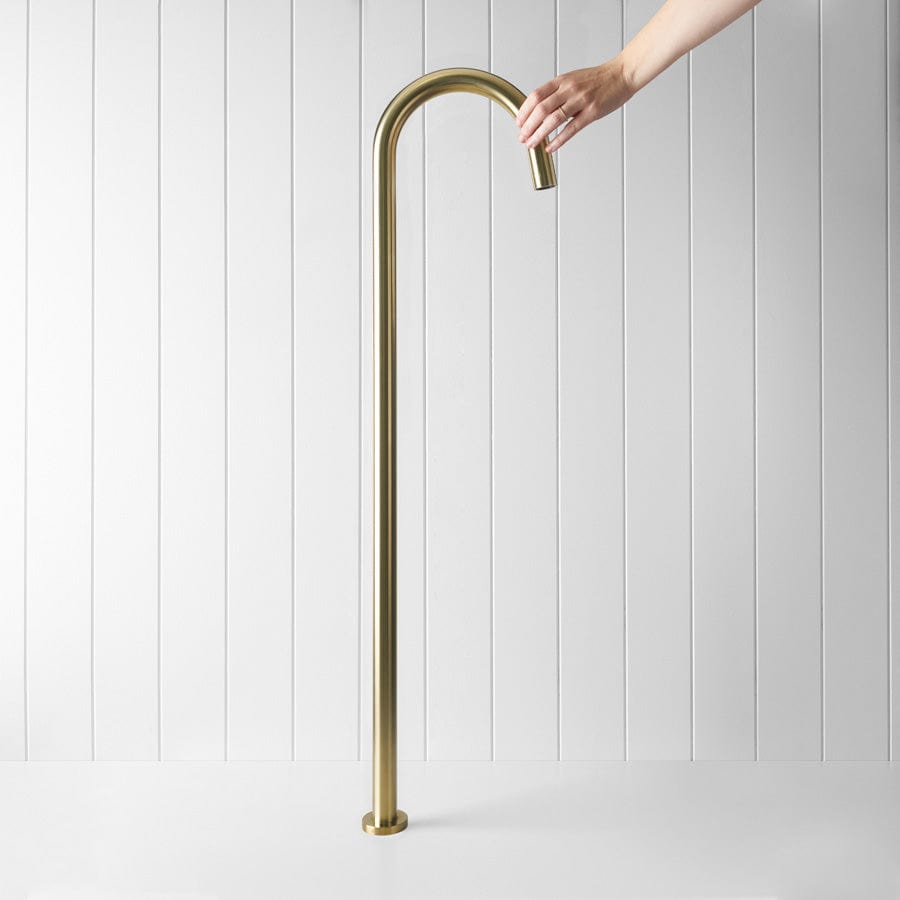 Yabby TAPWARE Freestanding Bath Spout Brushed Brass