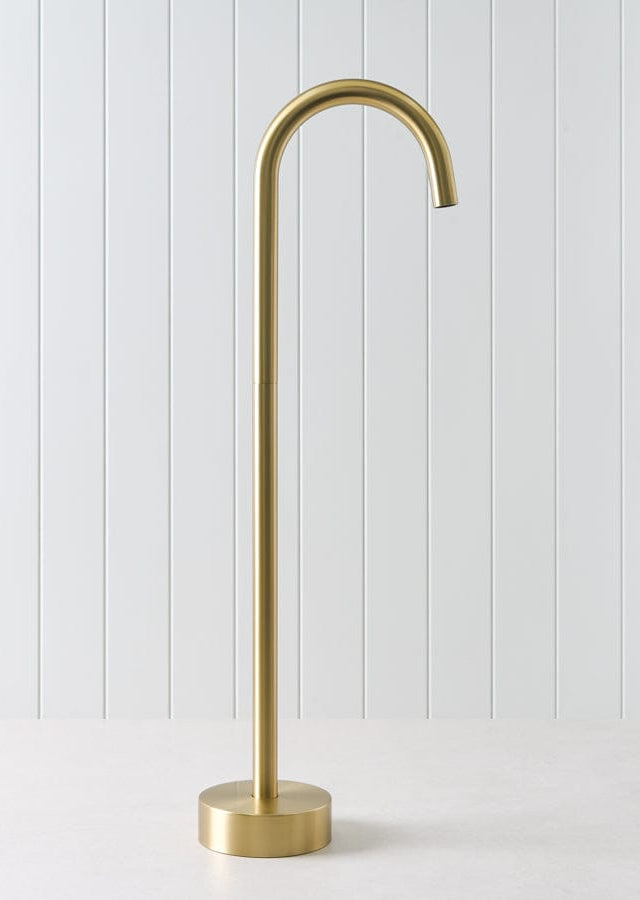 Yabby TAPWARE Freestanding Bath Spout Brushed Brass