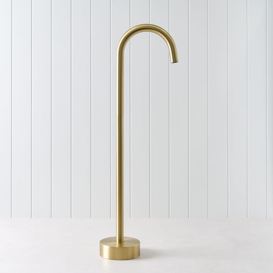 Yabby TAPWARE Freestanding Bath Spout Brushed Brass