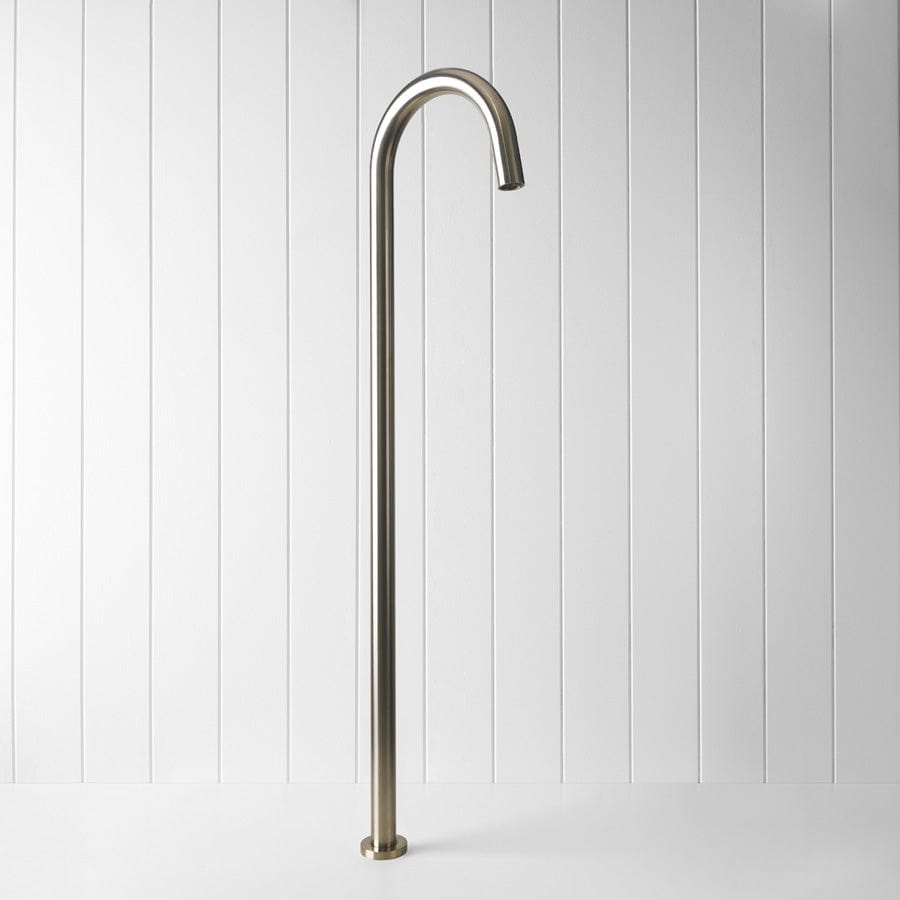 Yabby TAPWARE Freestanding Bath Spout Warm Brushed Nickel