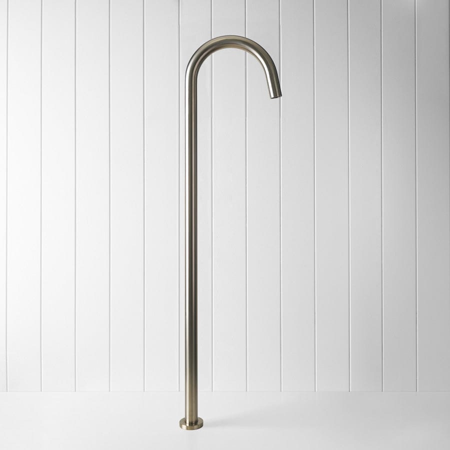 Yabby TAPWARE Freestanding Bath Spout Warm Brushed Nickel