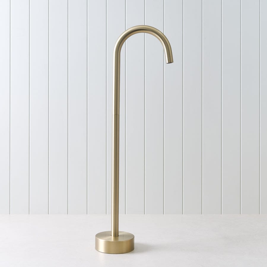 Yabby TAPWARE Freestanding Bath Spout Warm Brushed Nickel