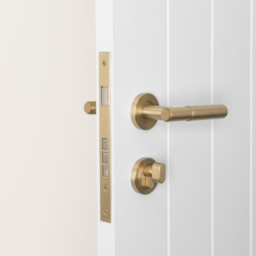 TileCloud TAPWARE Front Door Lock Set Brushed Brass