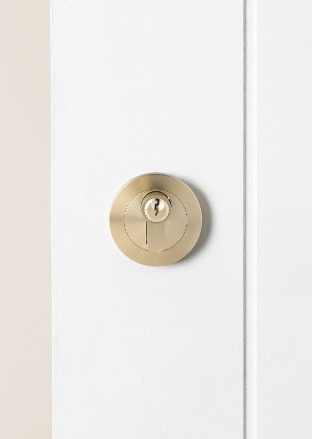 TileCloud TAPWARE Front Door Lock Warm Brushed Nickel