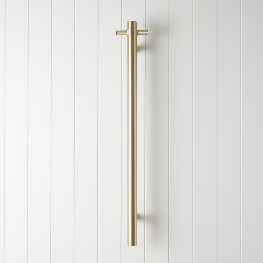 TileCloud TAPWARE Heated Towel Rail Warm Brushed Nickel